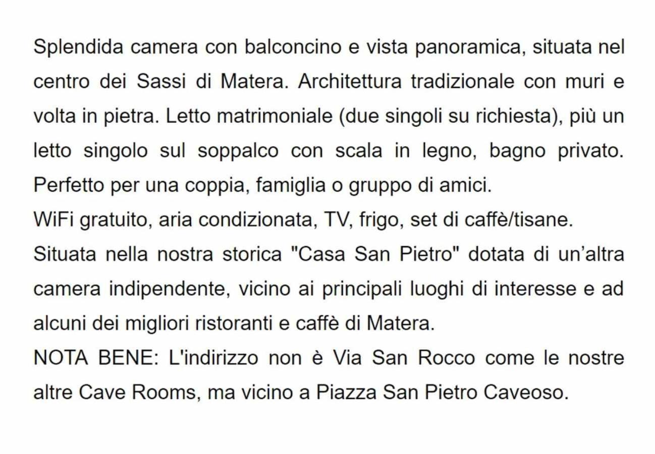 Cave Rooms Sassi Matera Room photo